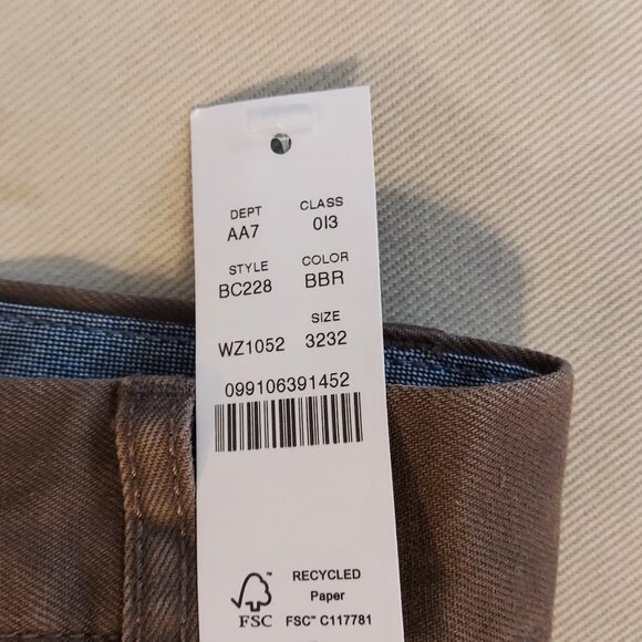 J. Crew Brown NWT Men’s 32Wx32L Cotton-Hemp Pant - Picture 7 of 16